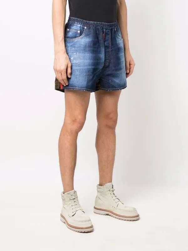 【メーカー直送】 Dsquared2 FARFETCH - デニムショーツ ダメージ ディースクエアード パンツ