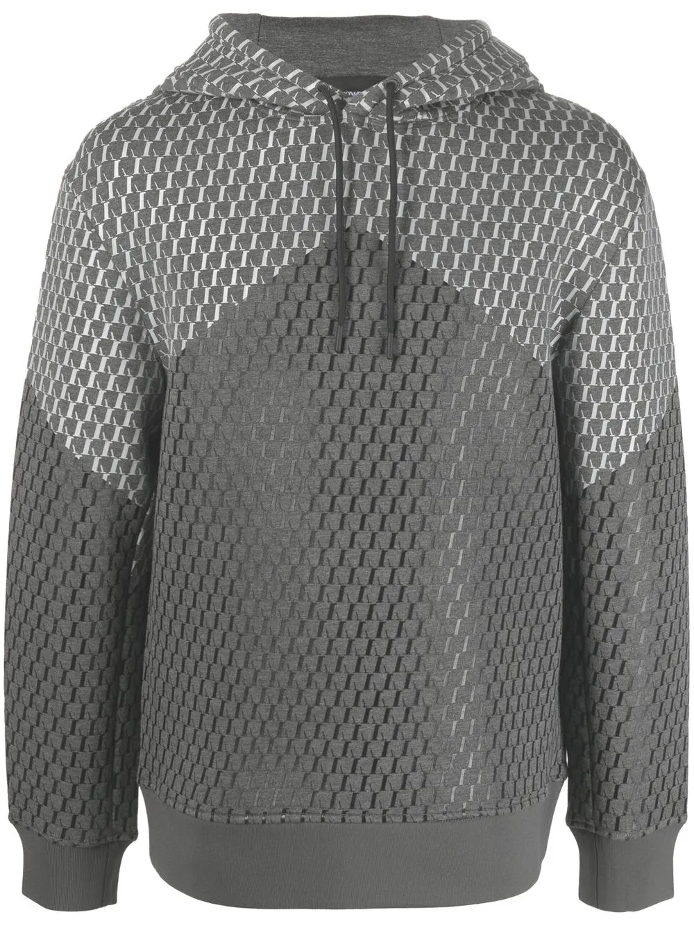 

Emporio Armani sudadera con estampado geométrico - Gris