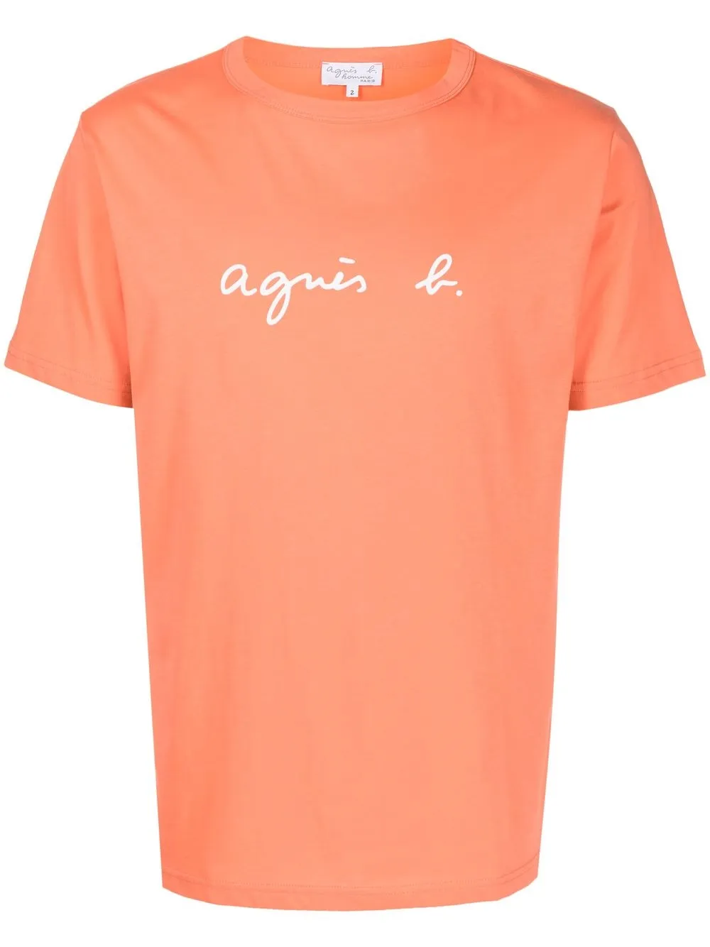 

agnès b. playera con logo estampado - Naranja