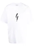 agnès b. Chris irony-mark T-shirt - White