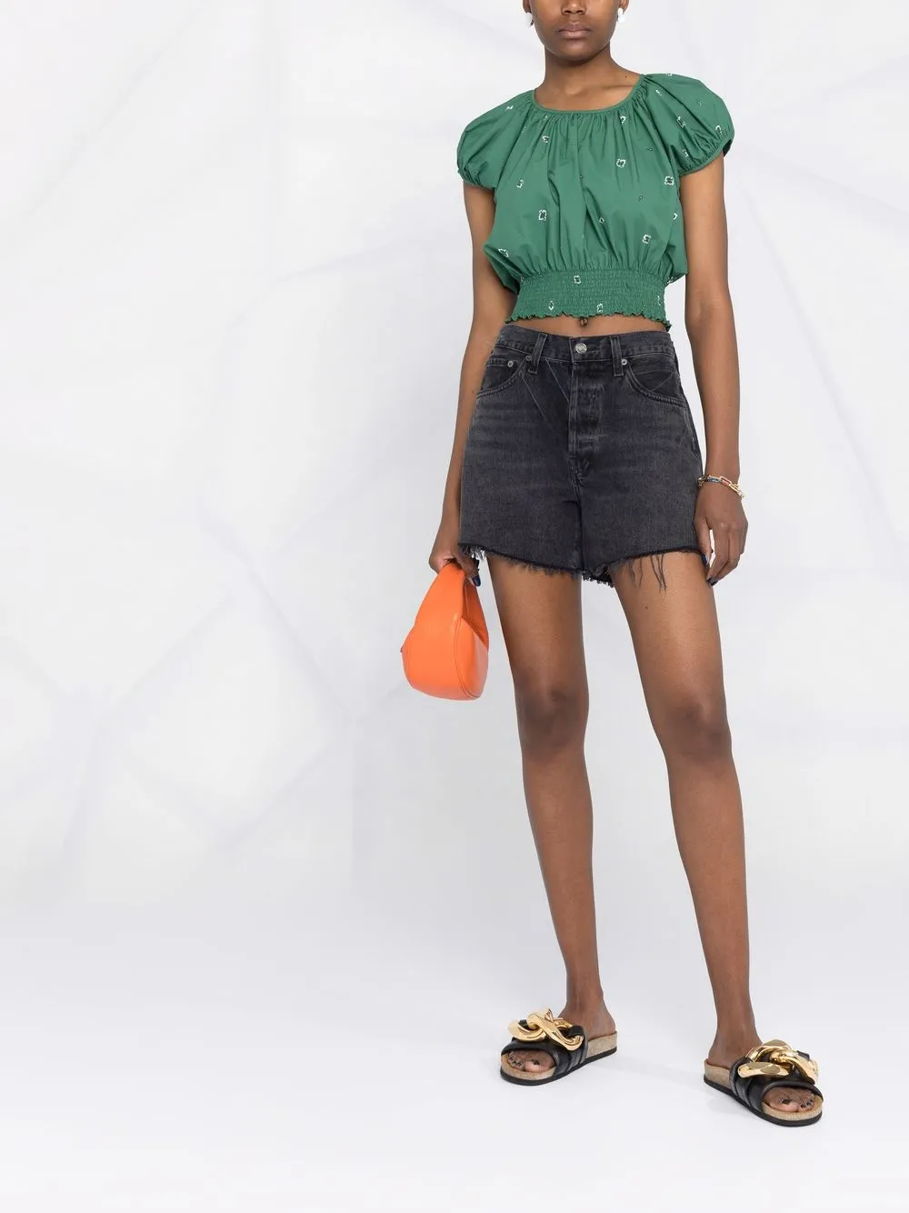 Kenzo Gesmockte top - Groen