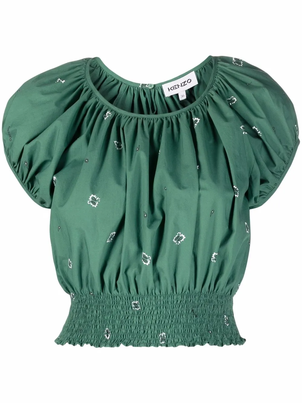 

Kenzo top con estampado de bandana - Verde