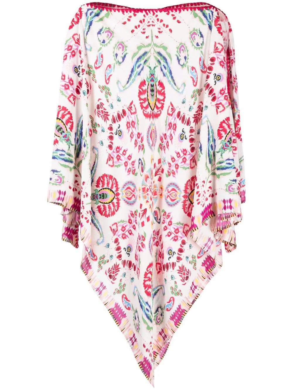 

ETRO floral asymmetric blouse - Neutrals