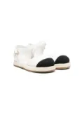 Age of Innocence Marissa contrasting toe-cap espadrilles - White