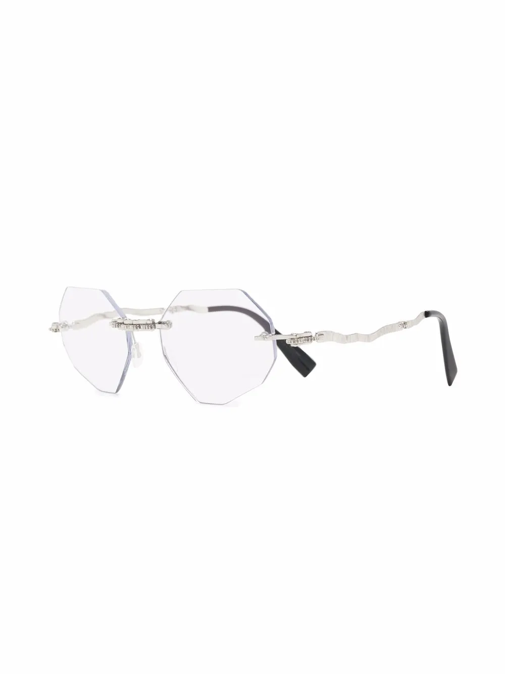 Kuboraum Bril met randloos design - Zilver