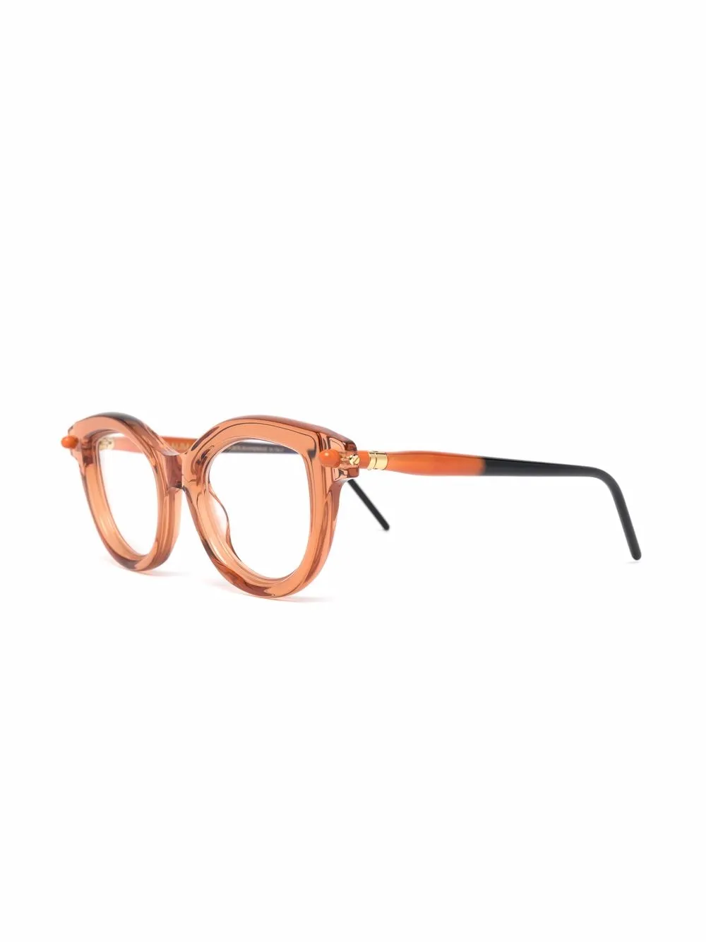 Kuboraum Bril met rond montuur - Beige