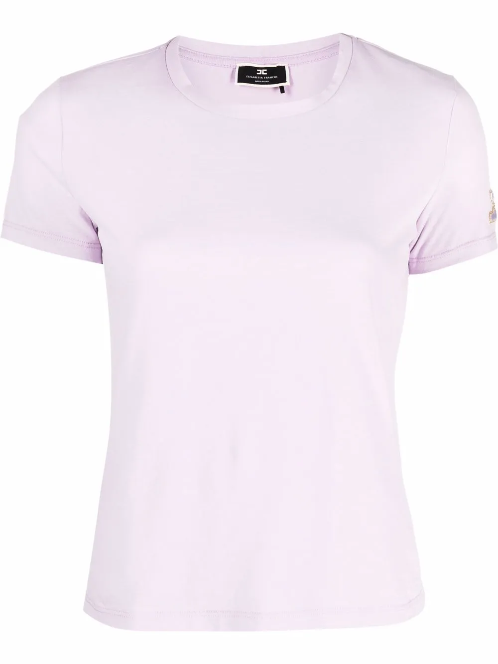 

Elisabetta Franchi playera con logo bordado - Morado
