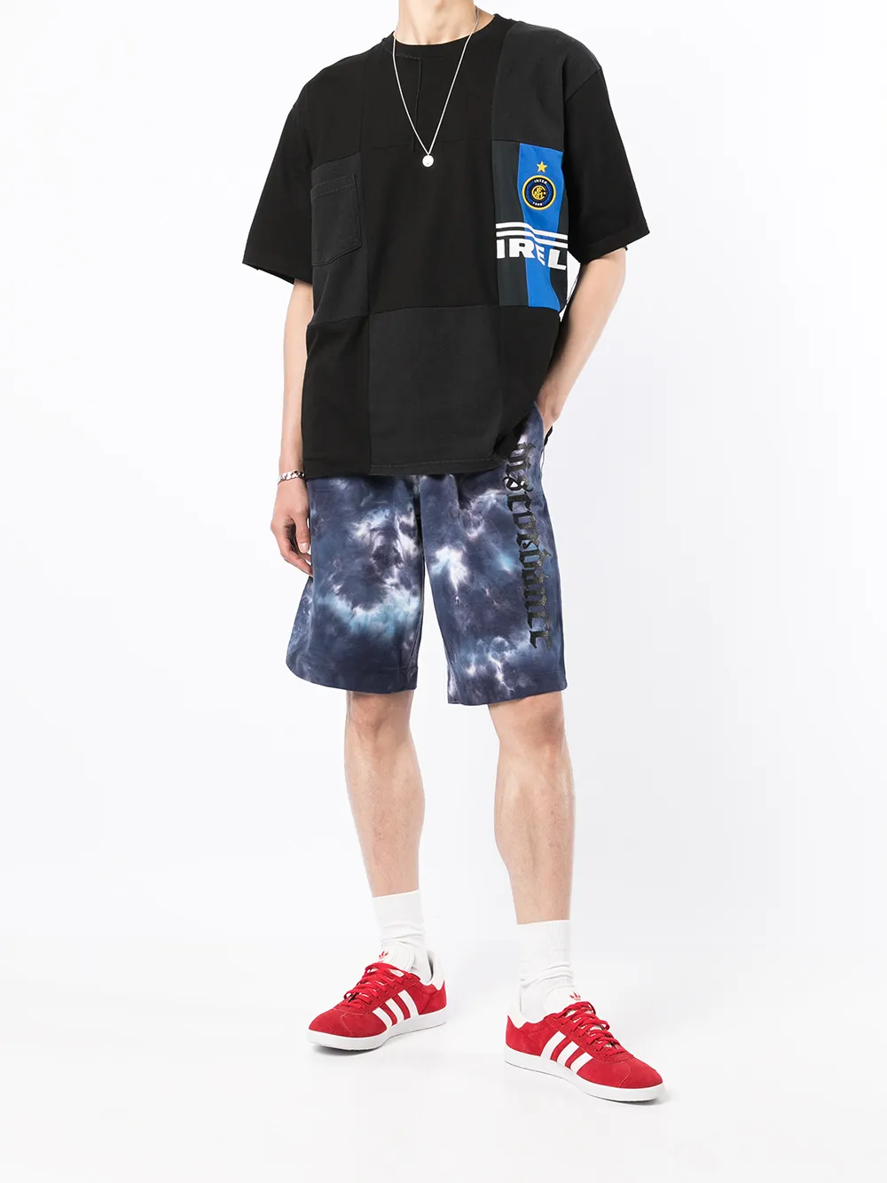 Children Of The Discordance Trainingsshorts met tie-dye print - Blauw