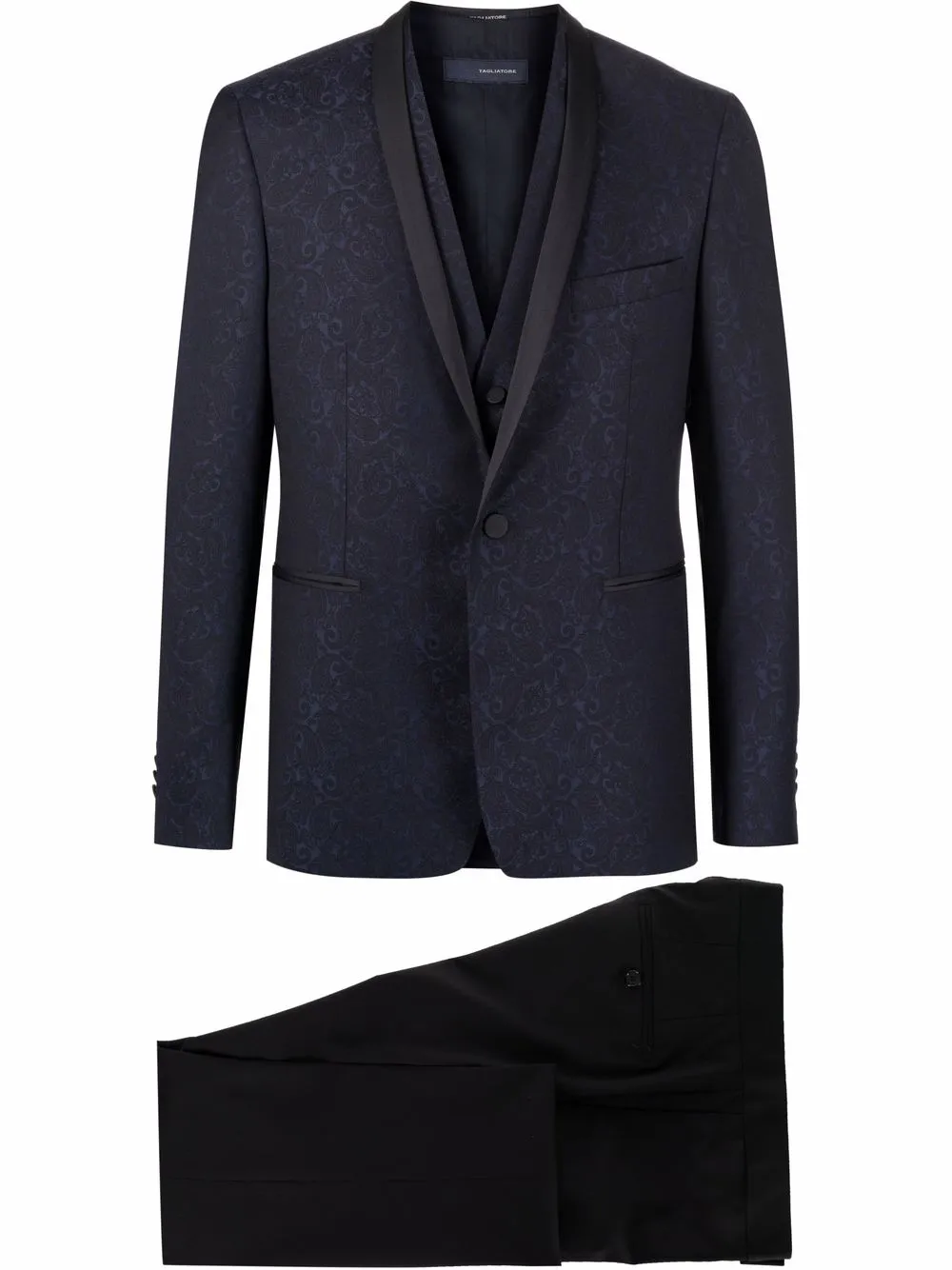 Tagliatore Pak met enkele rij knopen Blauw
