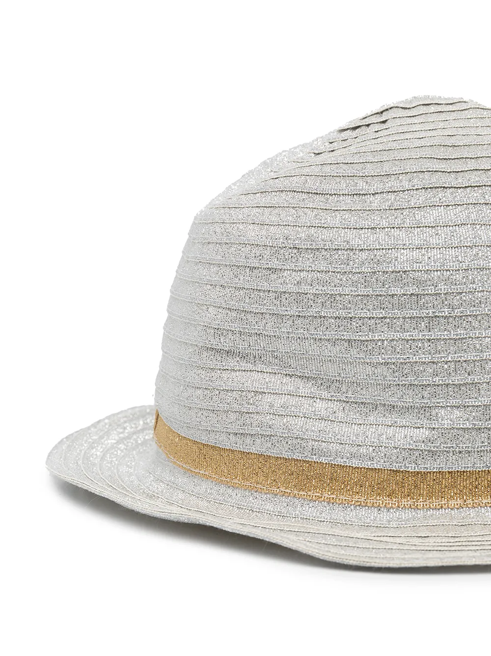 Madison.Maison Fedora met lurex detail - Zilver