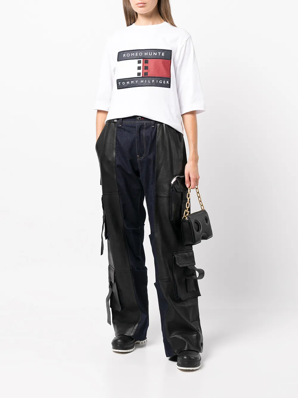 ROMEO HUNTE x Tommy Hilfiger cargo broek Zwart