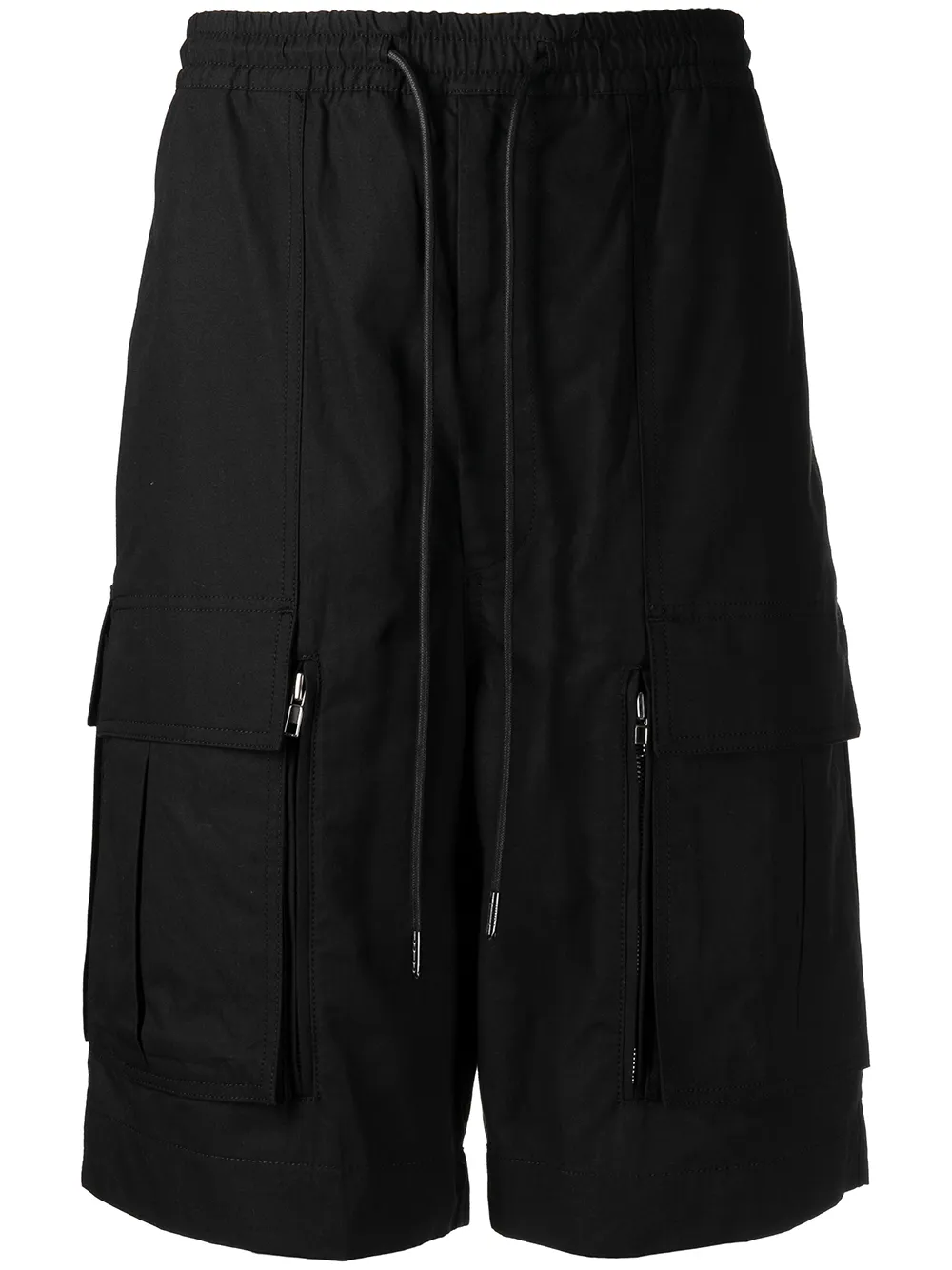 

Juun.J shorts cargo con cordones en la pretina - Negro