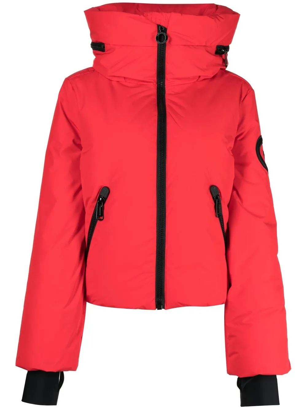

Goldbergh logo-patch padded jacket - Red
