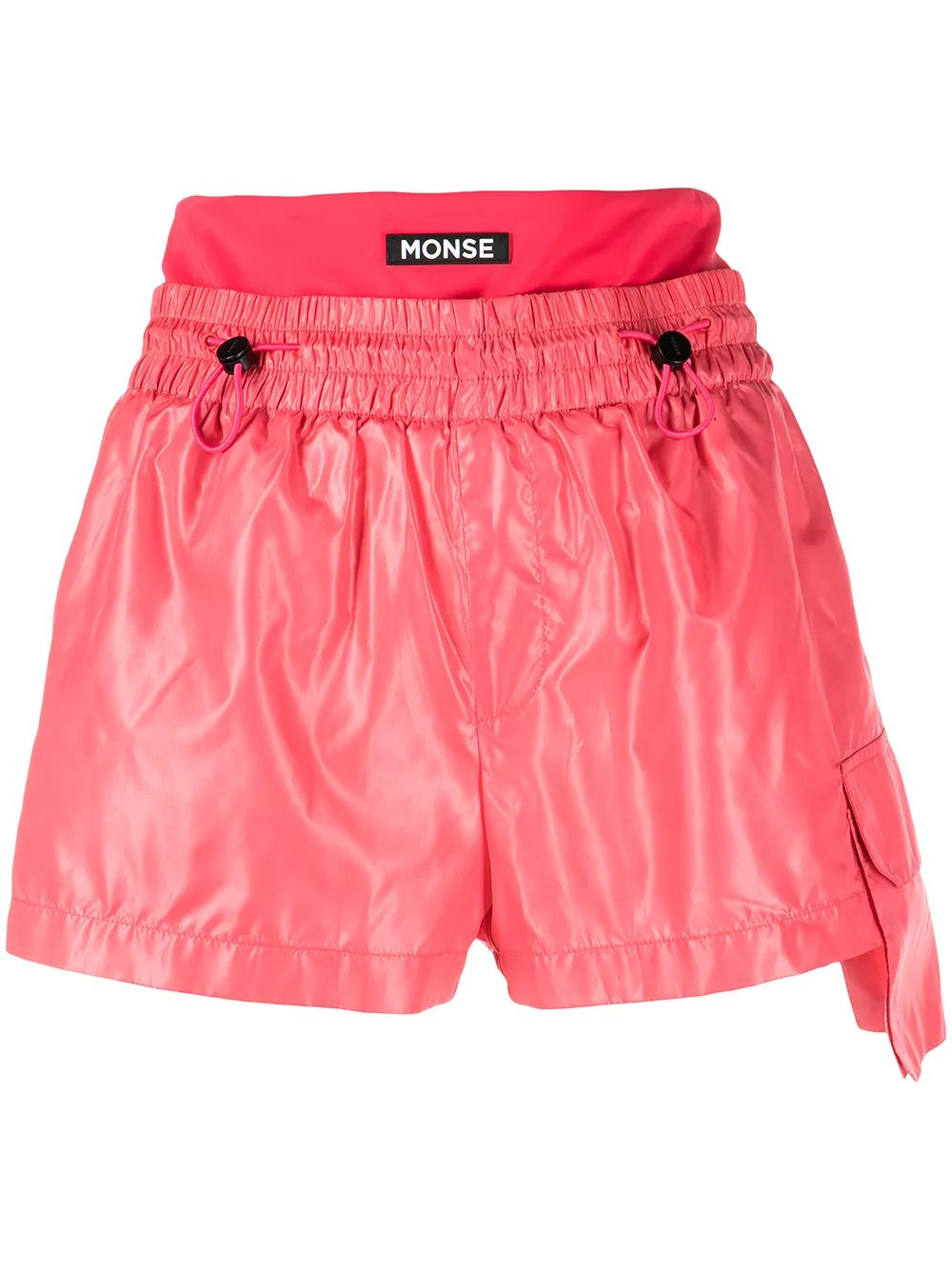 

Monse shorts deportivos con cordones en la pretina - Rosado