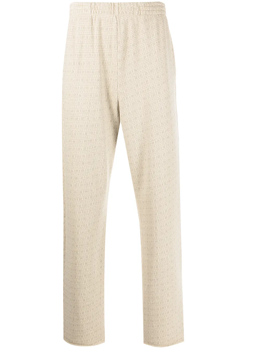 

John Elliott pants Terry en jacquard - Neutro