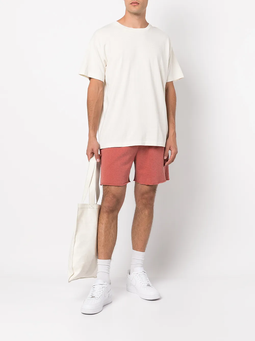 John Elliott T-shirt met ronde hals - Beige