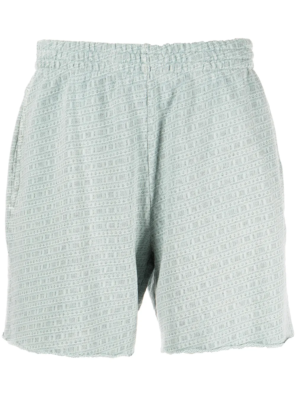 

John Elliott raw-cut jacquard shorts - Grey