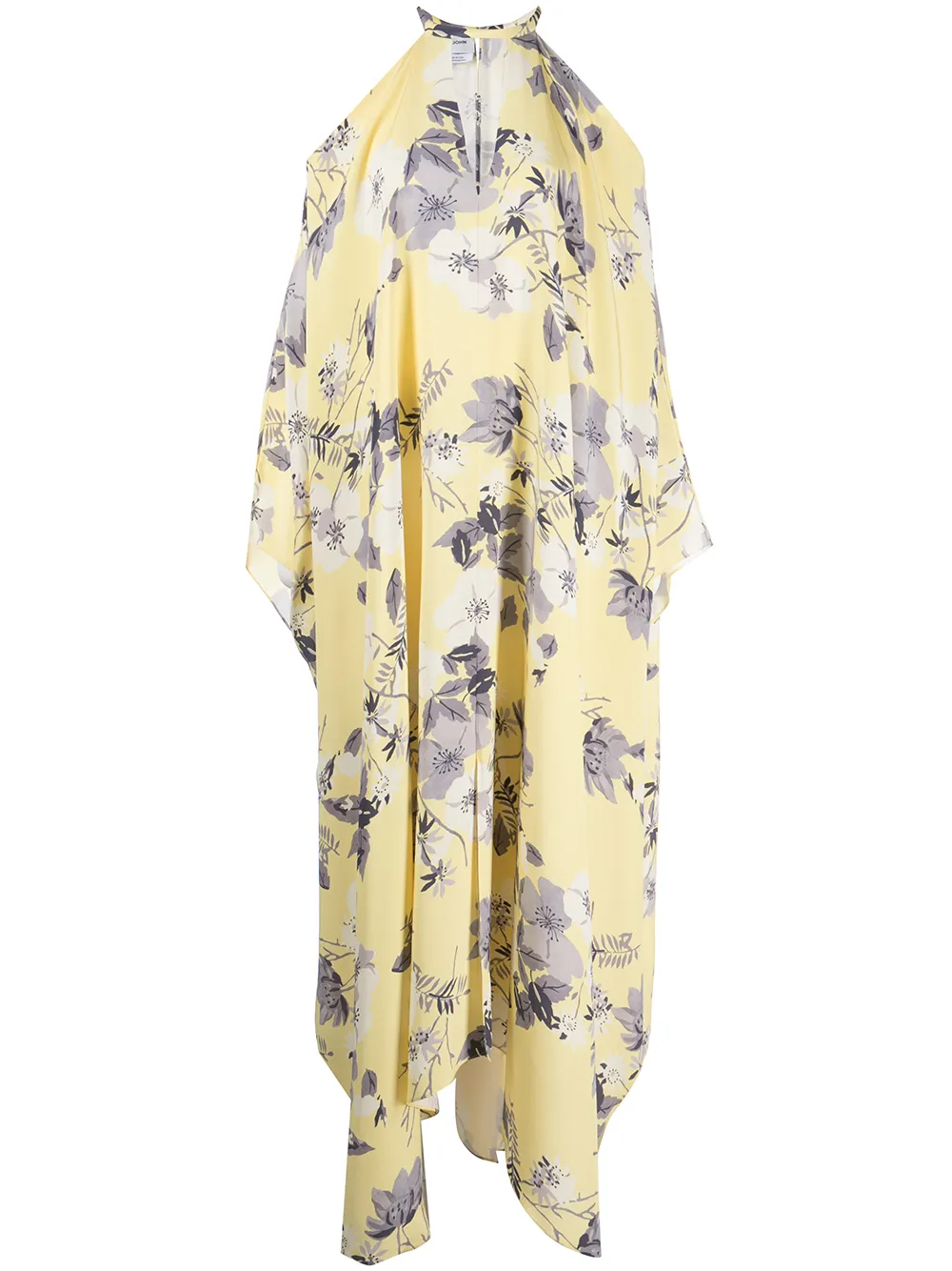 St. John caftán con estampado floral - Amarillo