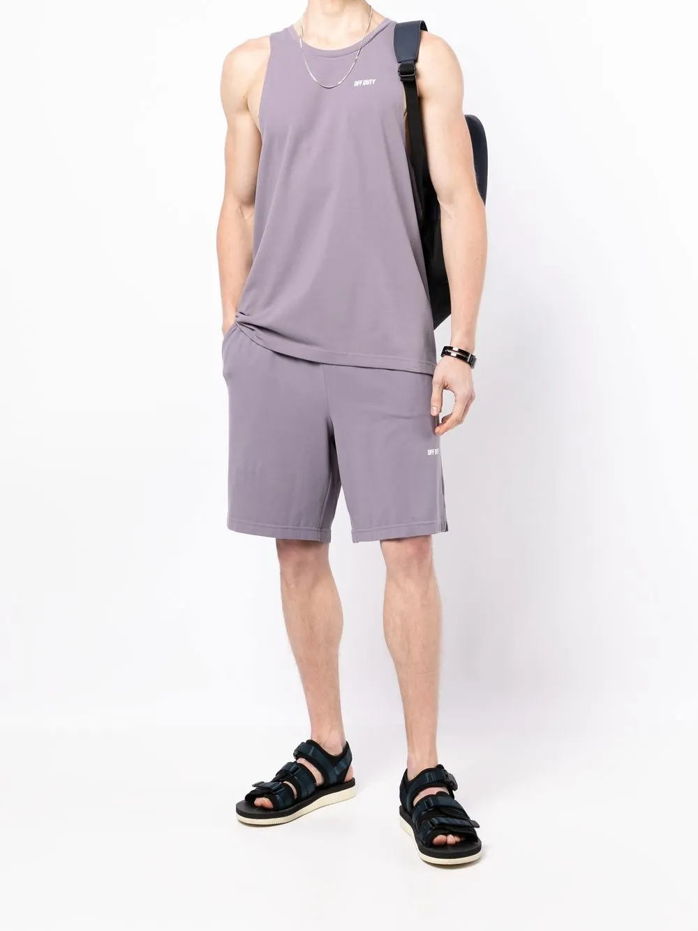 Off Duty Tanktop met ronde hals - Paars