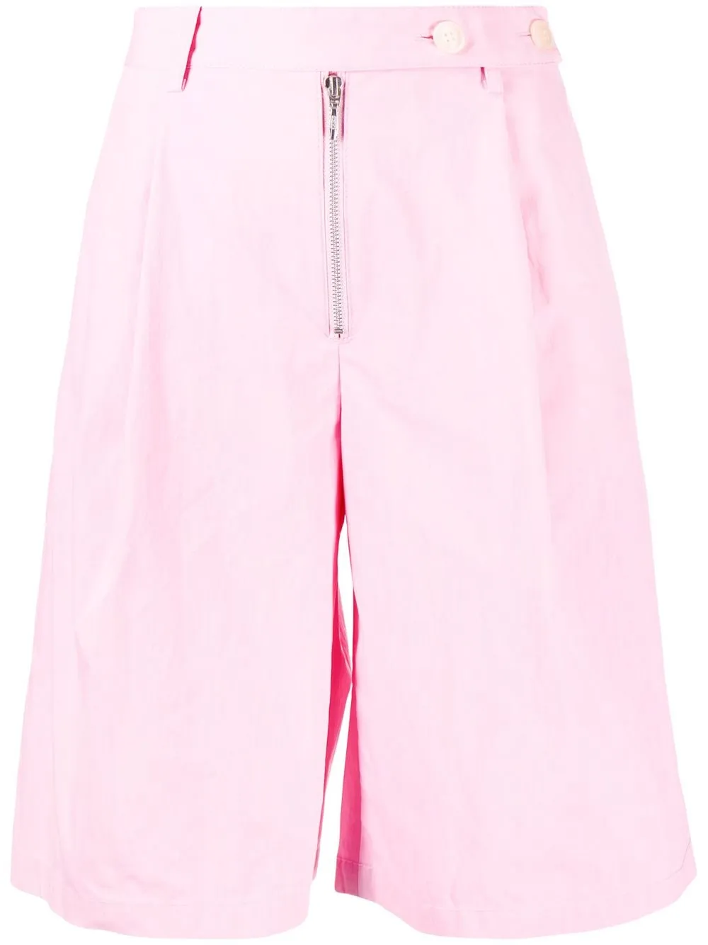 wide-leg knee-length shorts