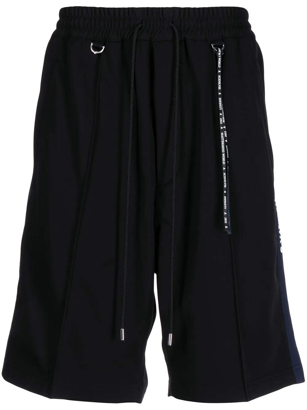 

Mastermind World shorts con calavera estampada - Negro