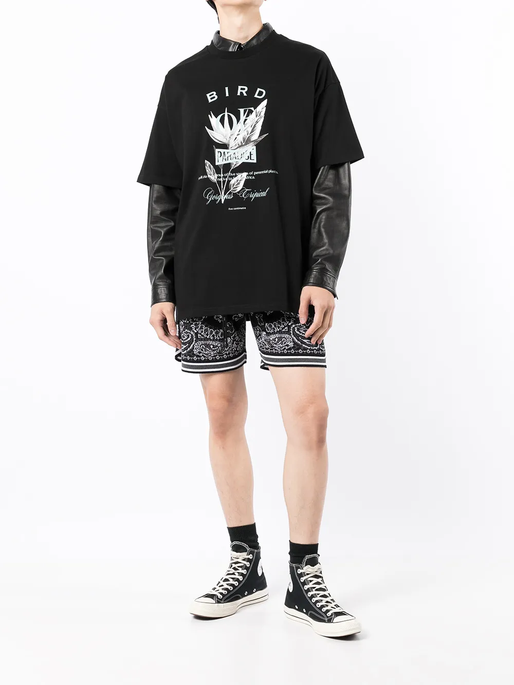 FIVE CM T-shirt met print - Zwart