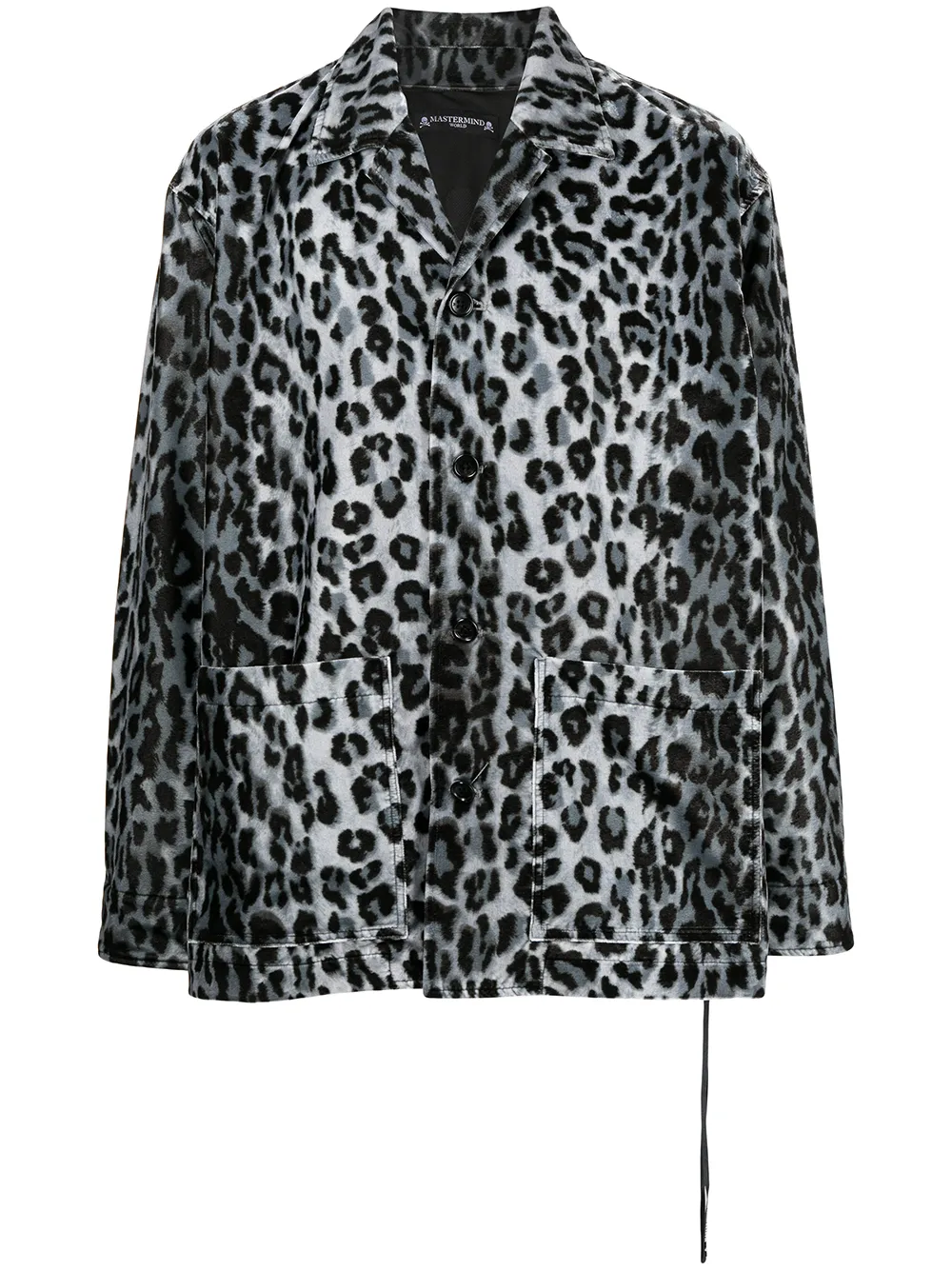 

Mastermind World camisa con estampado de leopardo - Azul