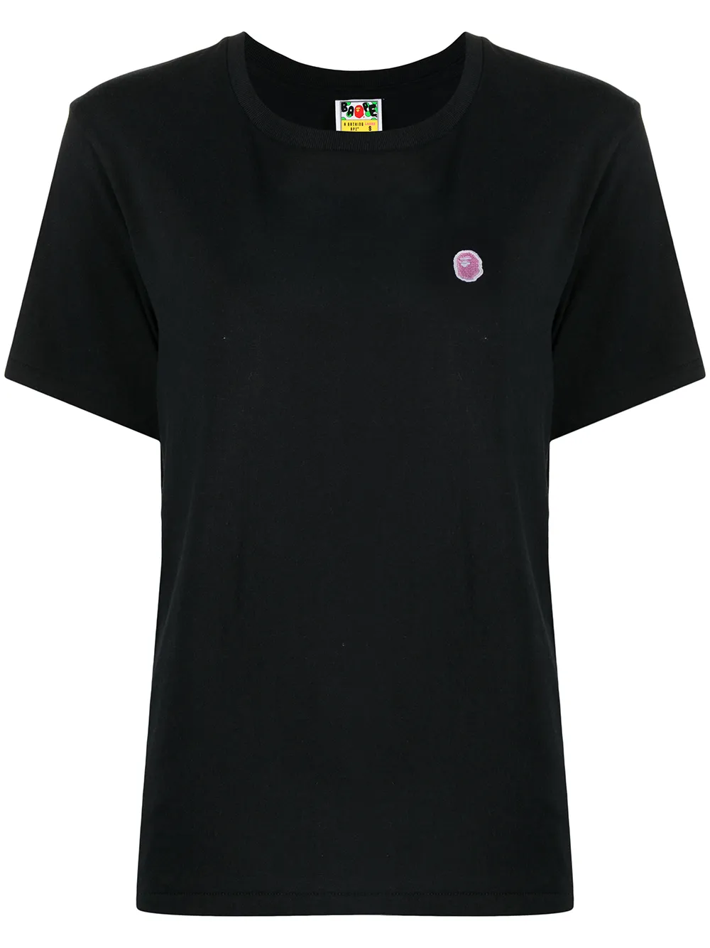

A BATHING APE® playera con logo estampado - Negro