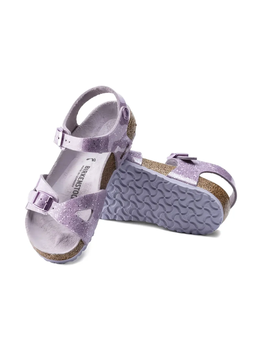 Birkenstock Rio Buckle-strap Sandals In Purple