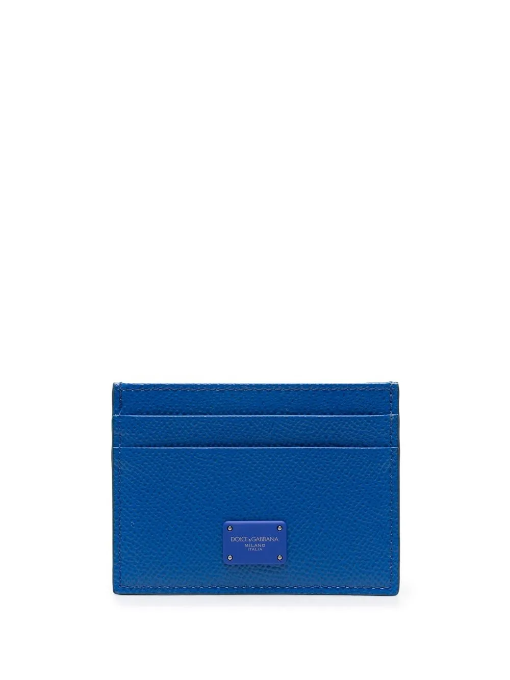 

Dolce & Gabbana tarjetero con parche del logo - Azul