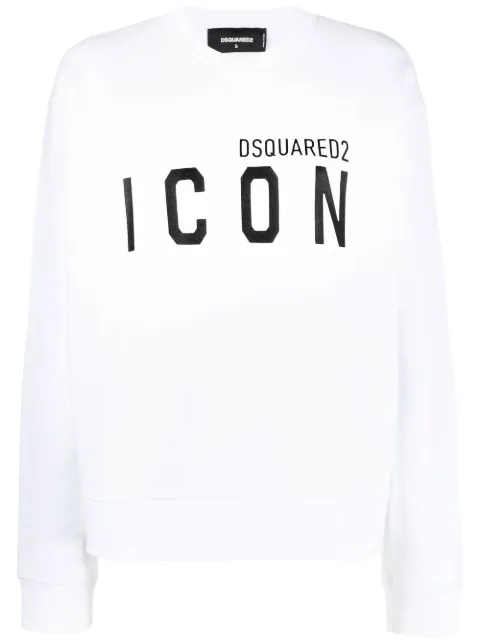 DSQUARED2 logo-print long-sleeved sweatshirt
