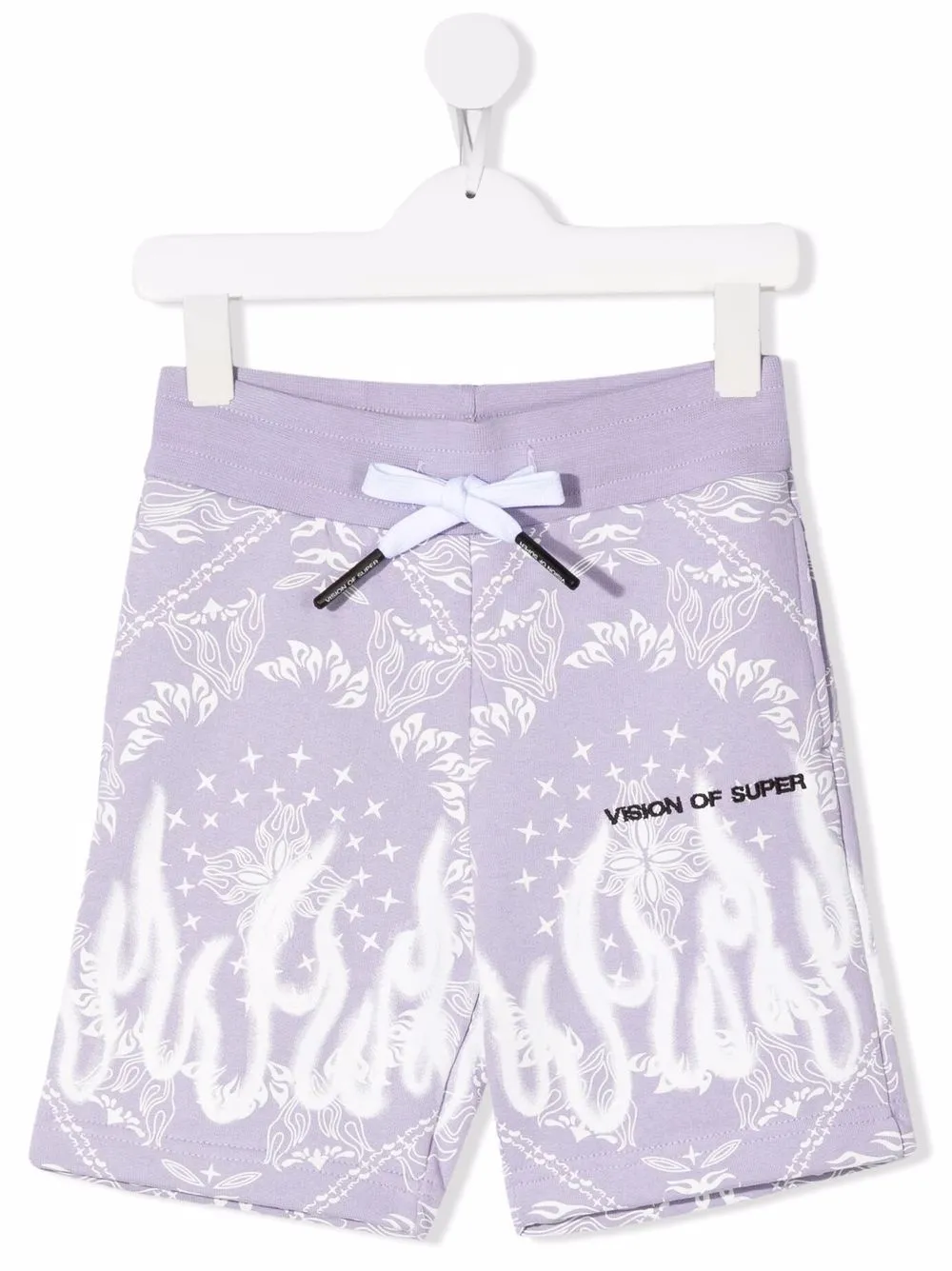 

Vision Of Super Kids shorts deportivos con estampado de bandana - Morado