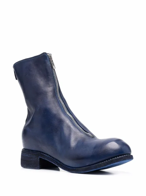 Guidi front zip round toe Boots Blue FARFETCH PH