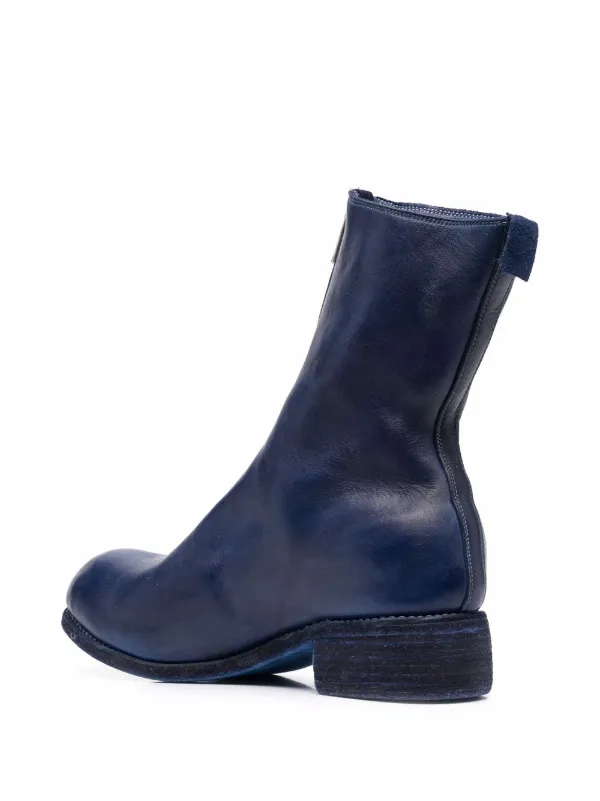 Guidi front zip round toe boots unisex Calf Leather Calf Leather Calf Leather 36 Blue