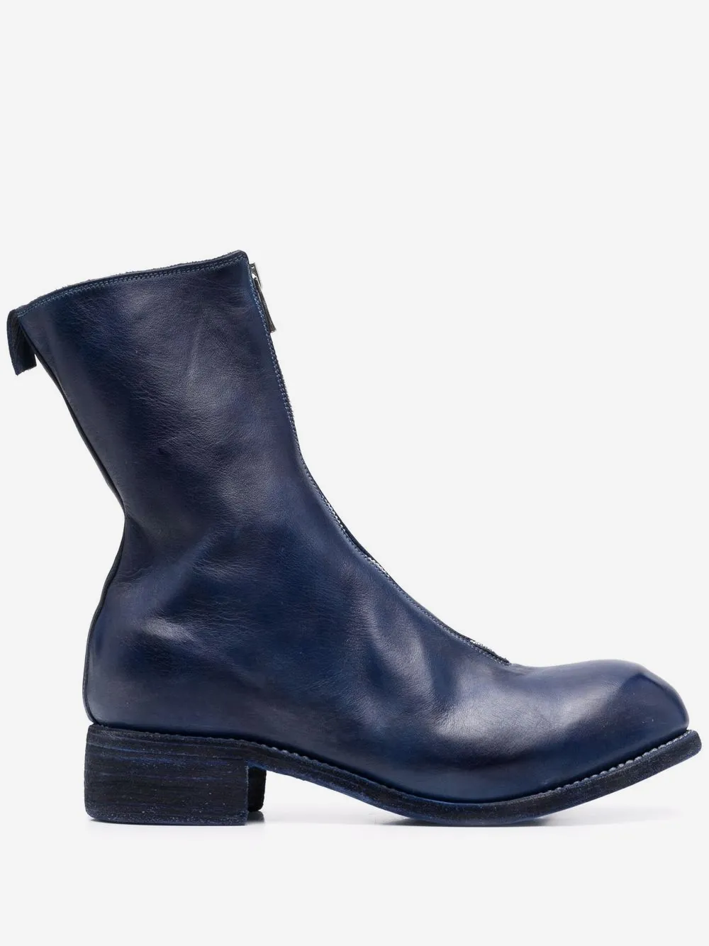 Guidi front-zip round-toe boots | Blue | Image 1