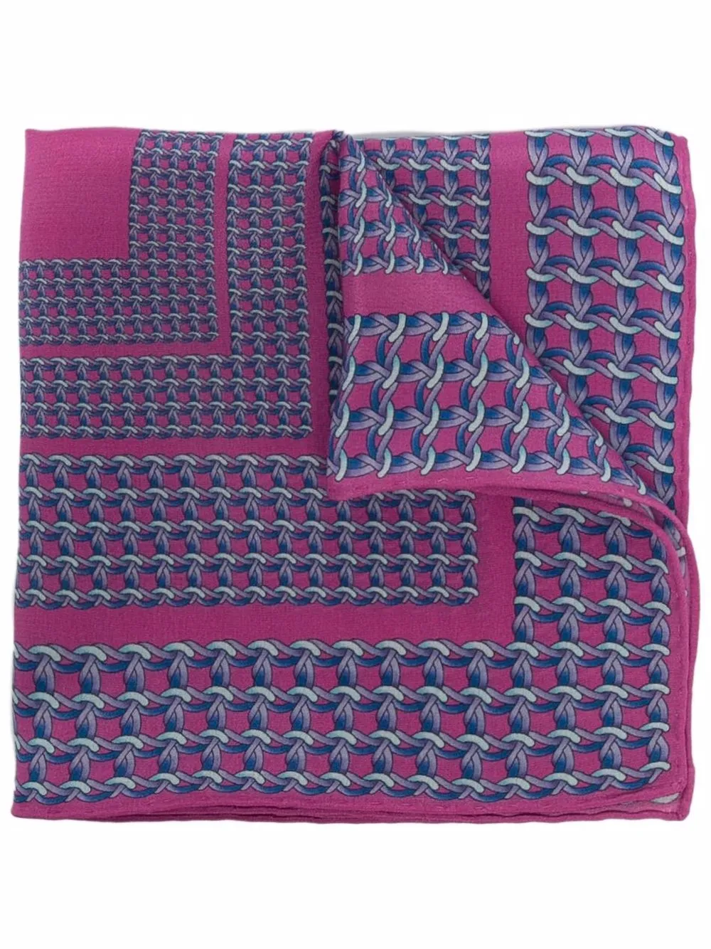 

Lanvin mascada con cadena estampada - Rosado