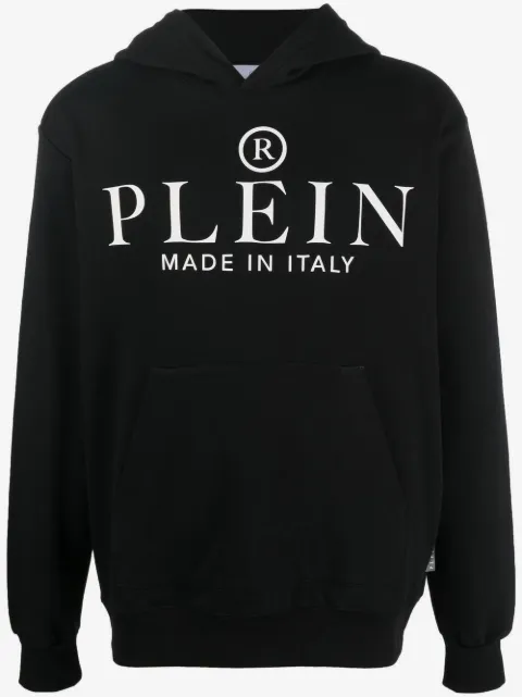 Philipp Plein logo-print pullover hoodie