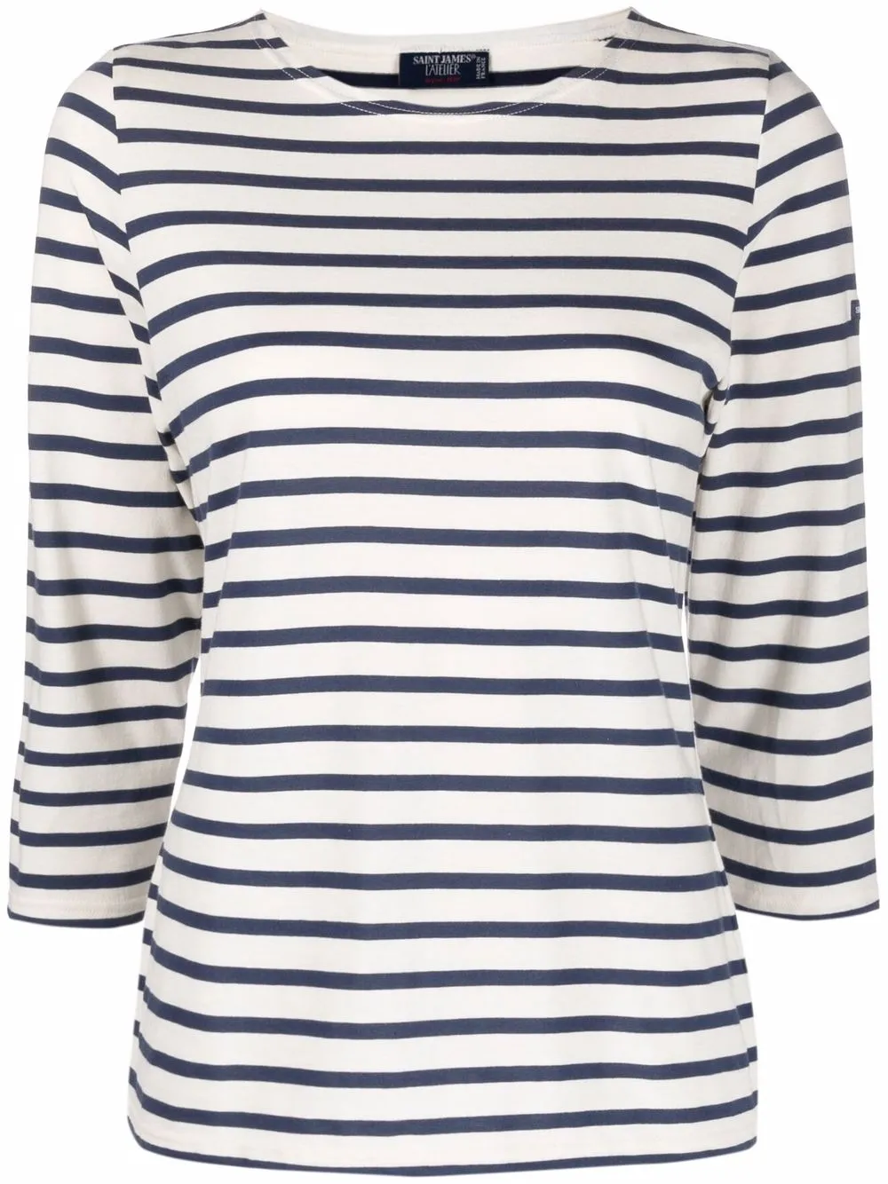 

Saint James Minquiers striped sailor top - Brown