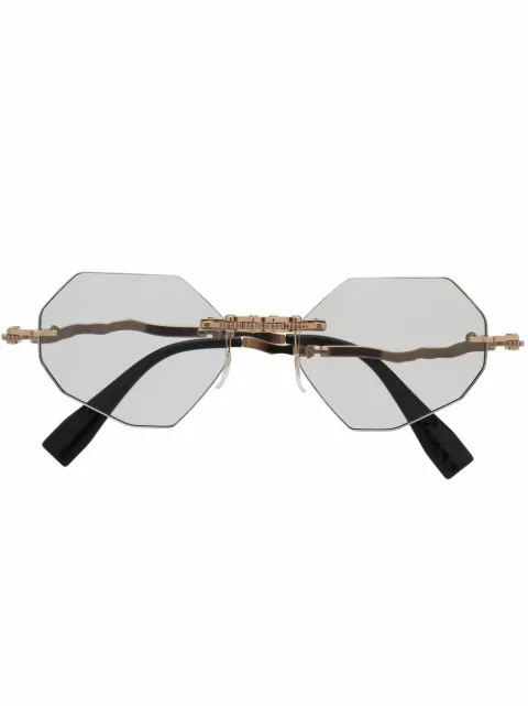 Kuboraum lunettes de soleil à monture géométrique