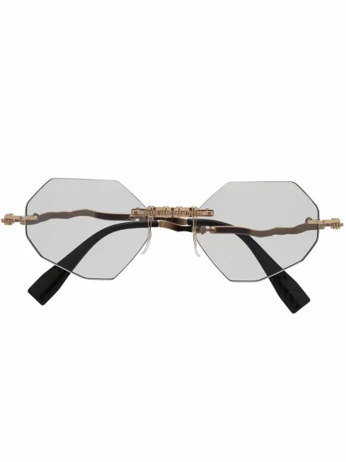 Lunettes de soleil à monture géométrique - Kuboraum - Modalova
