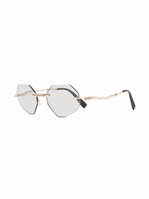Kuboraum geometric-frame sunglasses H44 - 1