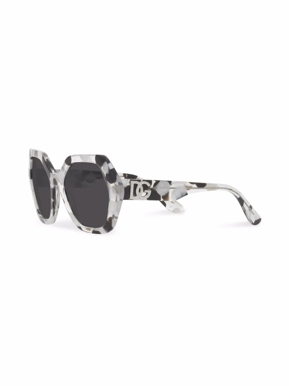 Dolce & Gabbana Eyewear Zonnebril met print - Grijs