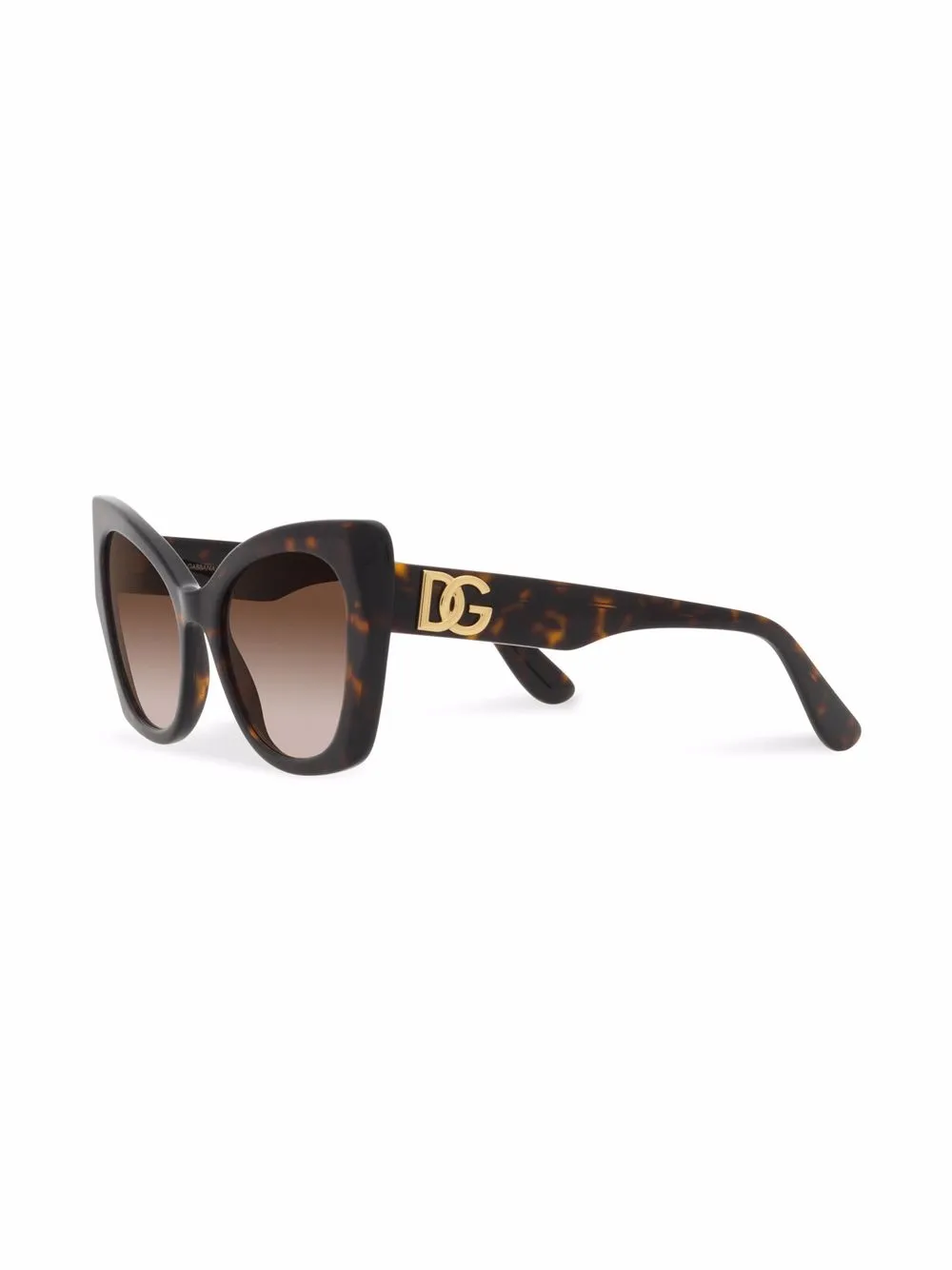 Dolce & Gabbana Eyewear DG Crossed zonnebril met logo - Bruin