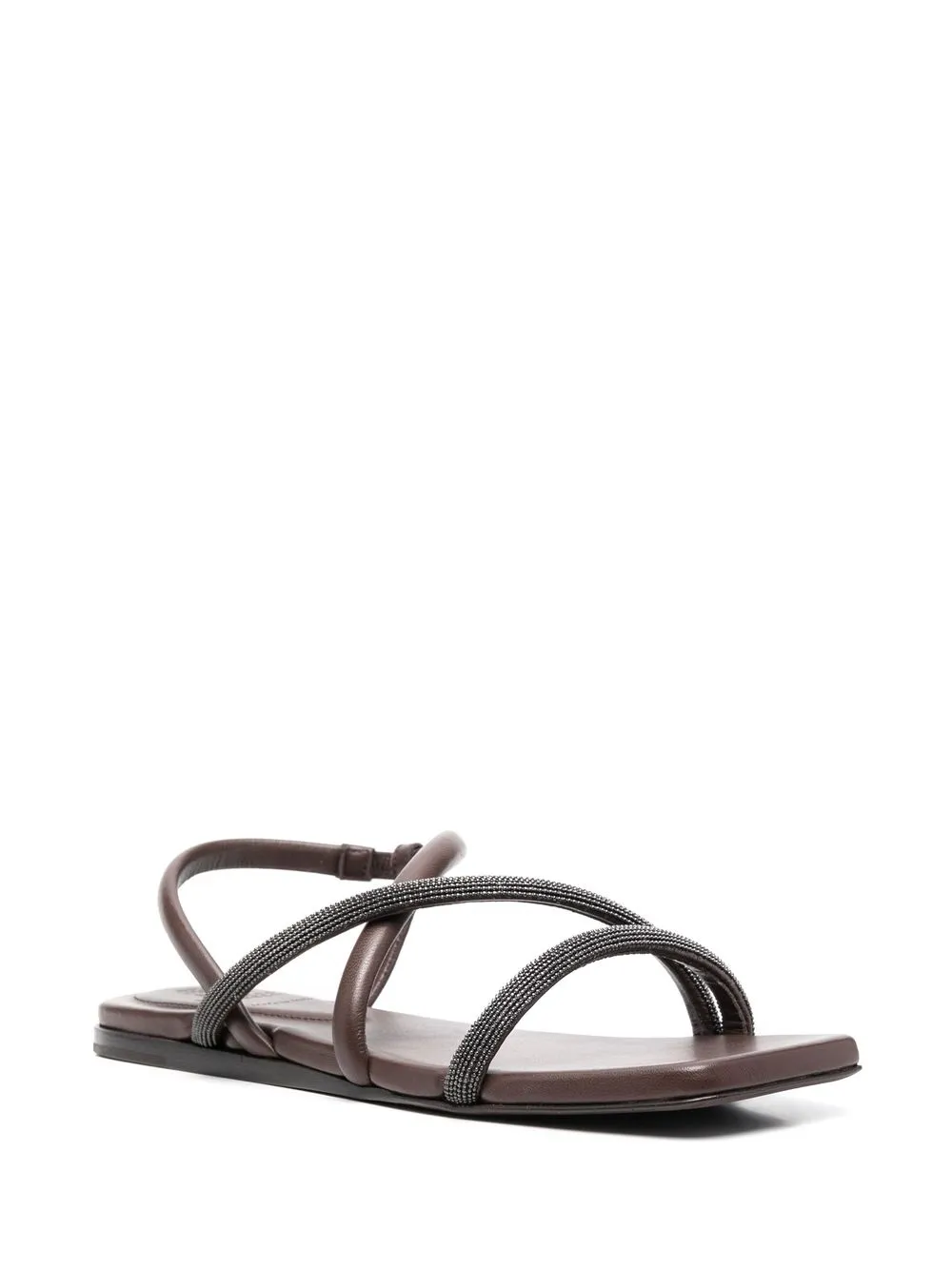 Brunello Cucinelli Sandalen met bandjes - Bruin
