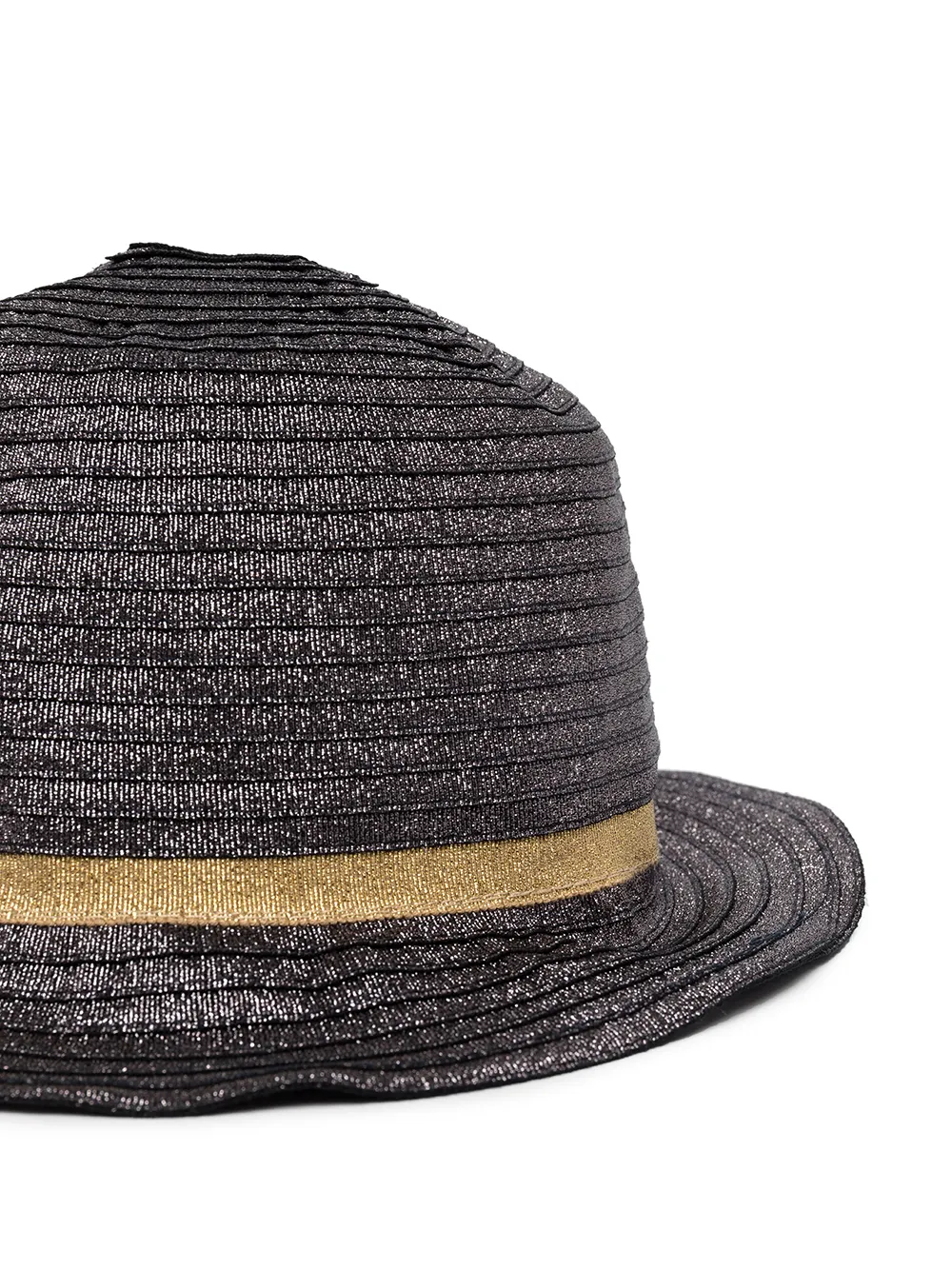 Madison.Maison Fedora met lurex detail - Zwart