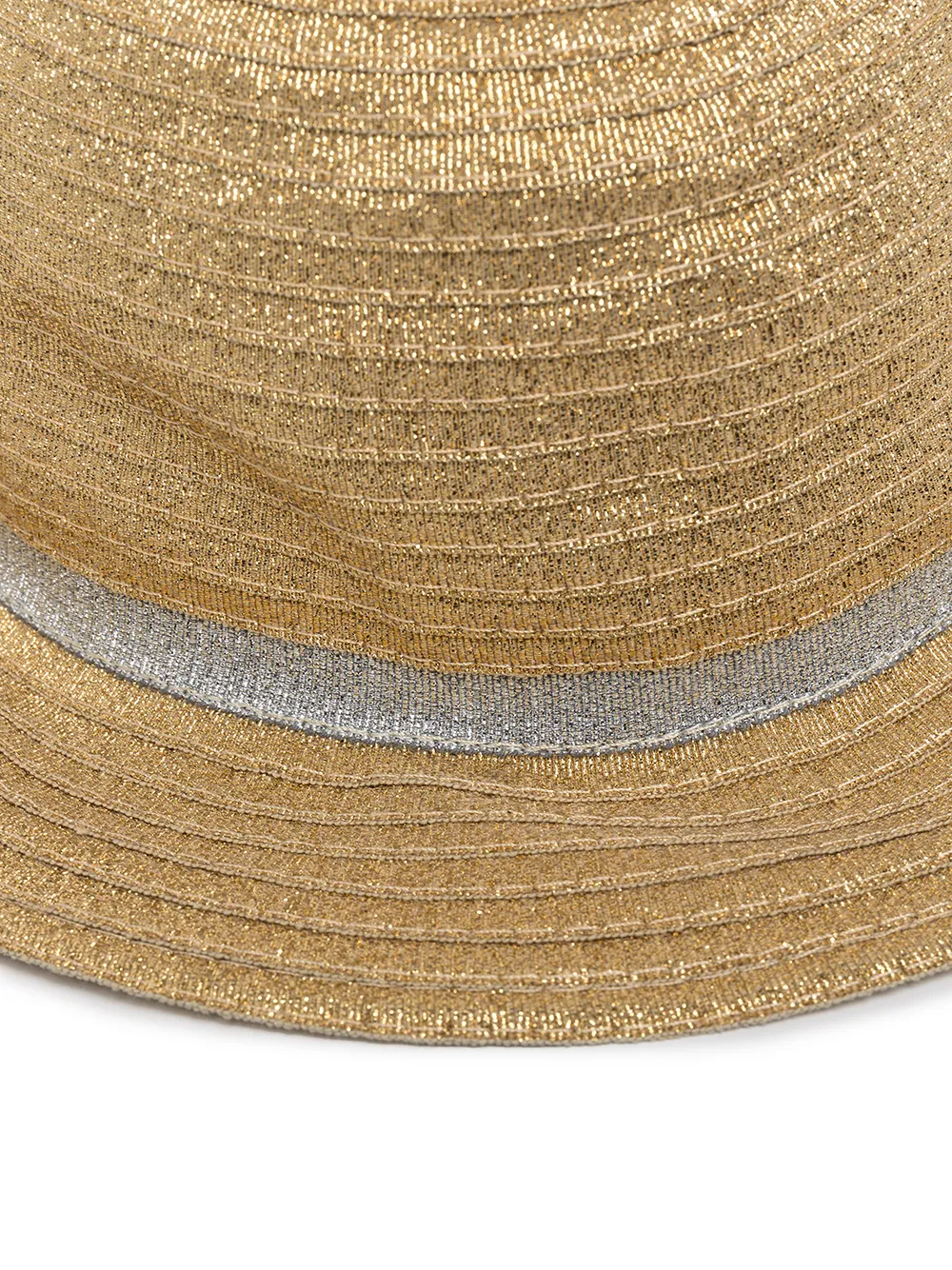 Madison.Maison Fedora met lurex detail - Bruin