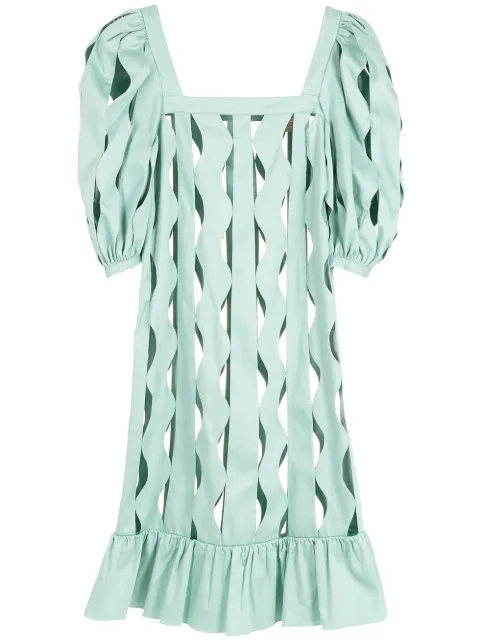 Adriana Degreas cut-out puff-sleeve midi dress VTLG0855V22 - 0