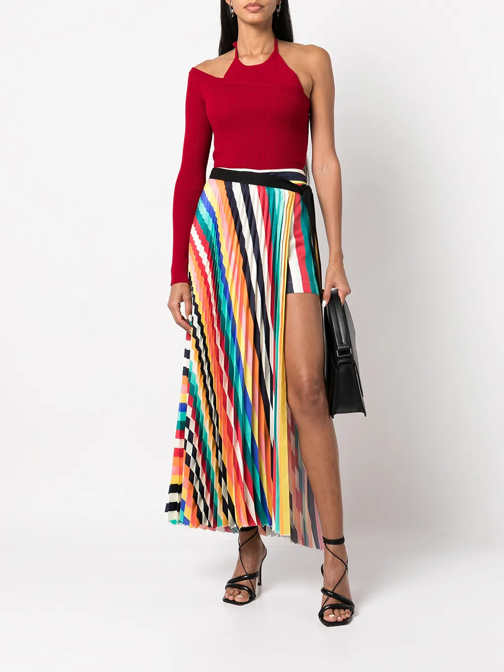 Monse Haltertop met striksluiting - Rood
