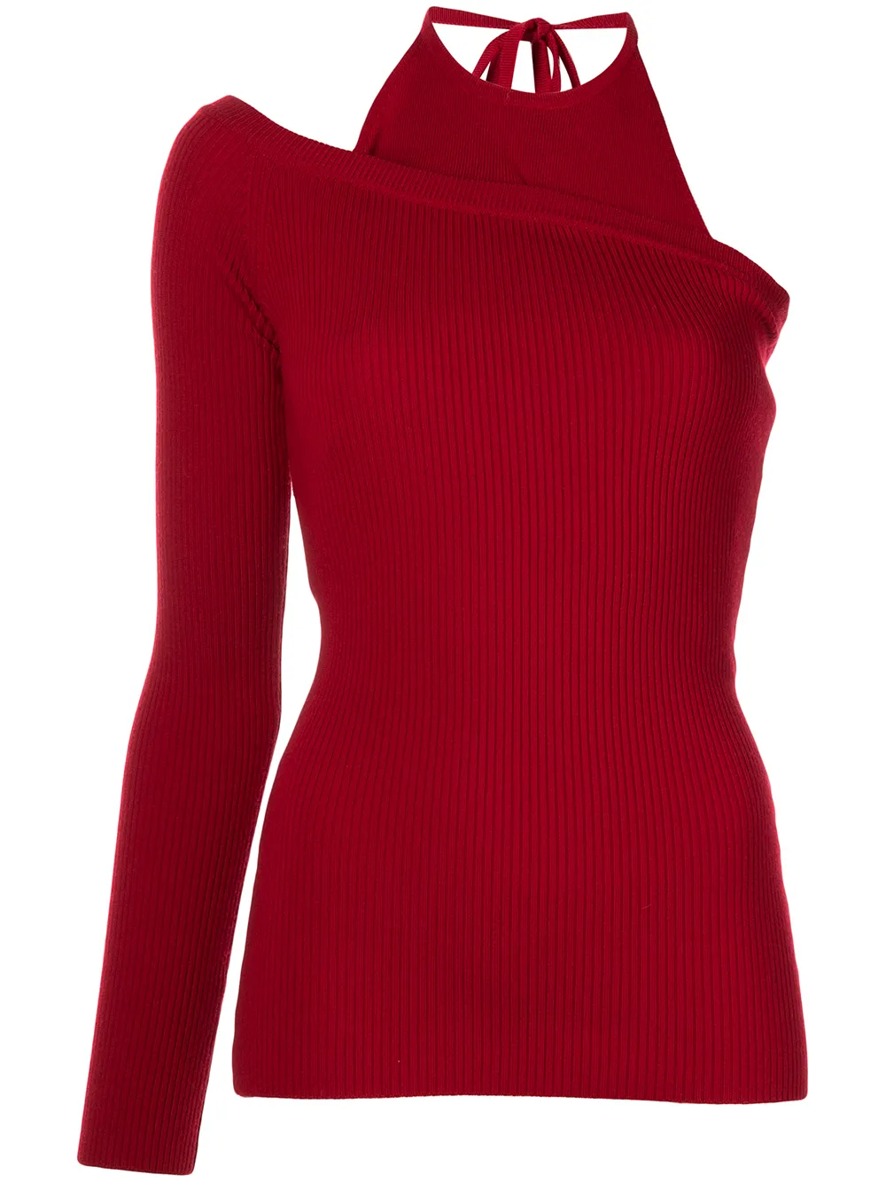 

Monse tie-fastened halterneck top - Red