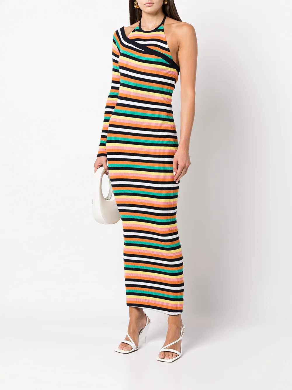 Monse Asymmetrische maxi-jurk - Oranje